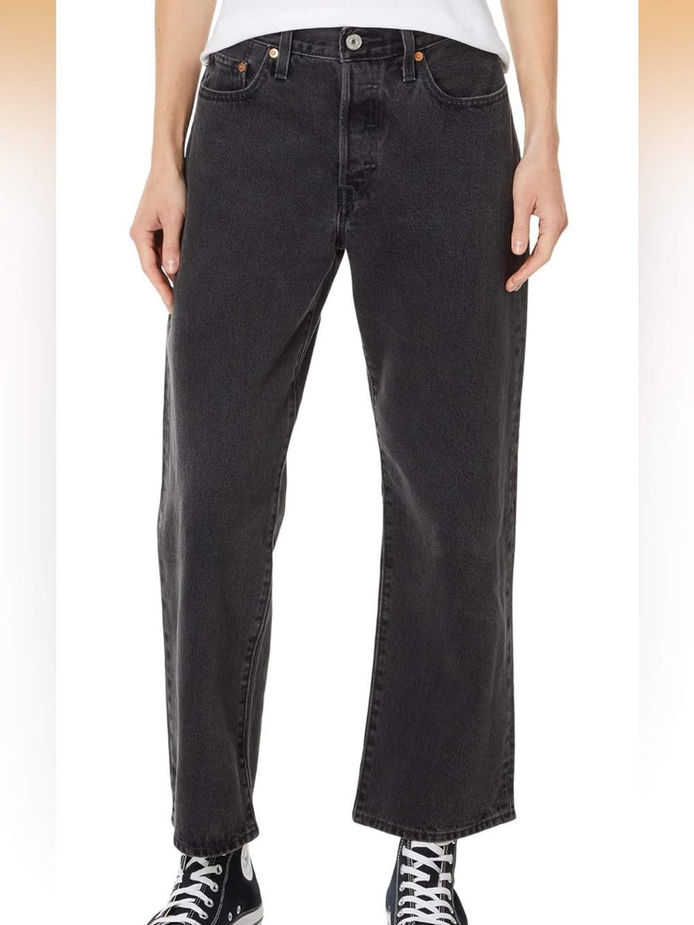 Levi’s Premium 501 ’90s Ankle Jeans 27x27 Black NWT